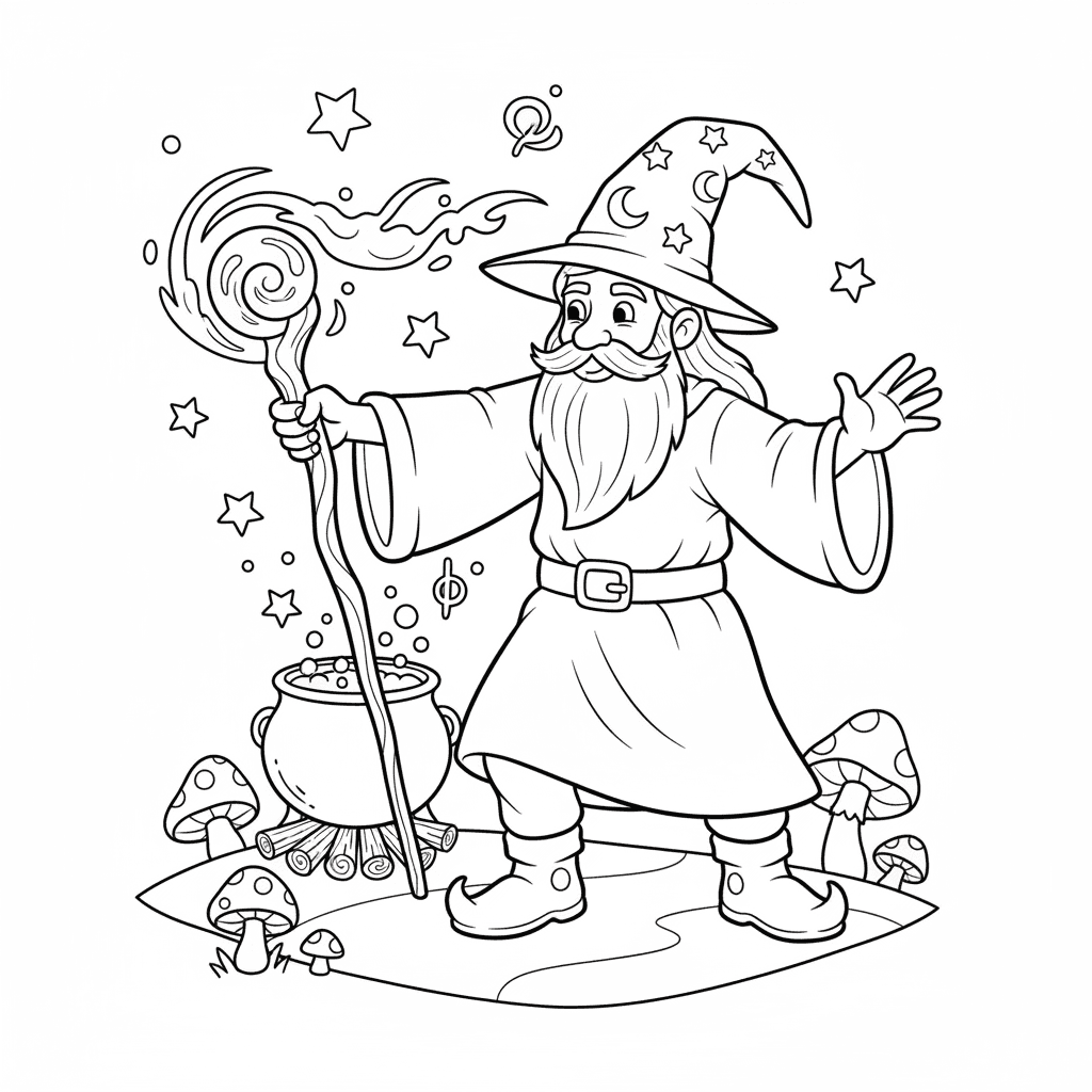 Wizard Casting A Spell
